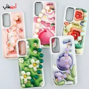 قاب گوشی A24 4G دخترانه 3D طرحدار + آویزدستی