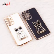 قاب براق سامسونگ A53 استند طرح سگ محافظ لنزدار My Case