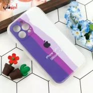 قاب سیلیکونی iPhone 13 Pro اورجینال رنگین کمانی محافظ لنزدار