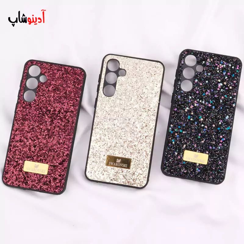 قاب شاینی سامسونگ S23 FE محافظ لنزدار Swarovski