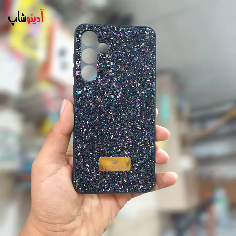 قاب شاینی سامسونگ S23 FE محافظ لنزدار Swarovski