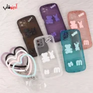 قاب برجسته سامسونگ A04 عروسکی محافظ لنزدار + آویز قلبی