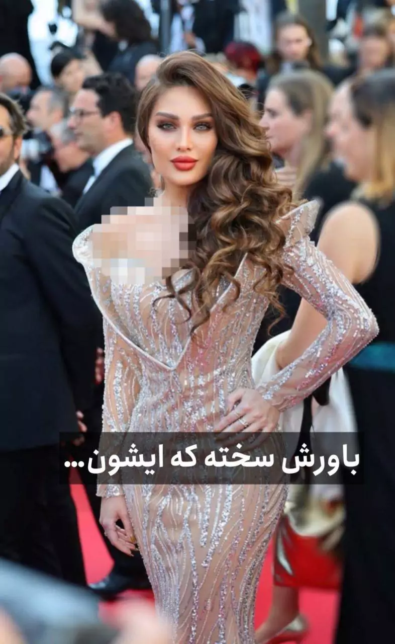 چهره واقعی طلا گلزار در کن سوژه شد | کاربران: باورمون نمی‌شه!