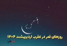 روزهای قمر در عقرب اردیبهشت ۱۴۰۴ قمر در عقرب چیست؟ چه کارهایی انجام ندهیم ؟
