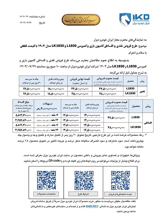 آغاز فروش واگن‌هود ۱۹۳۰ یورو ۵ با تخفیف ویژه / نقدی و اقساطی