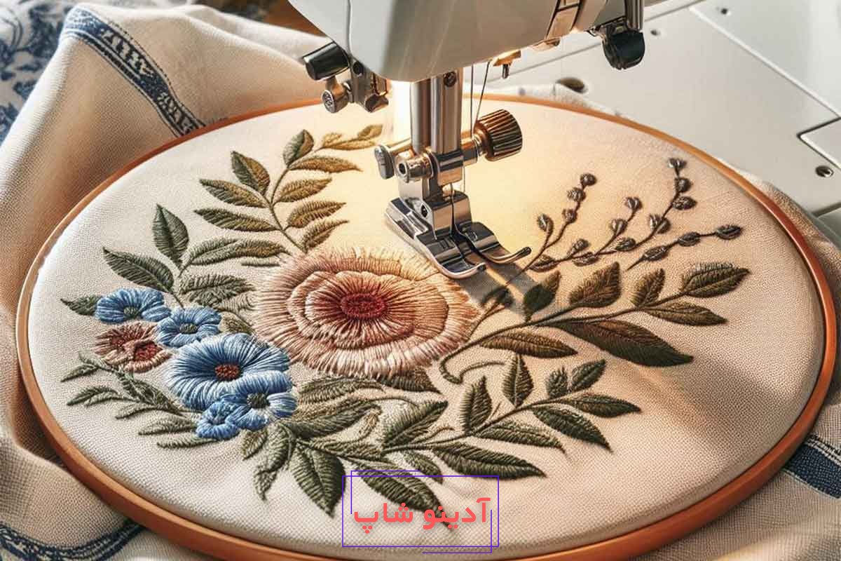 آموزش گلدوزی با چرخ خیاطی