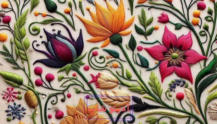 مراحل انجام ساقه دوزی قدم به قدم