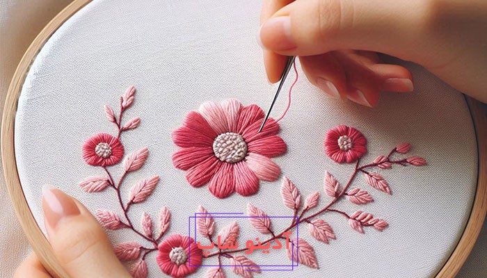 دوخت پرچم گل