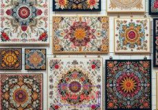 آموزش دیوارکوب گلدوزی