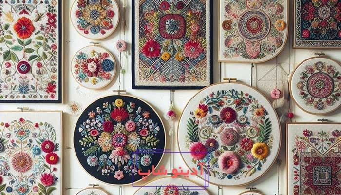 وسایل مورد نیاز دیوارکوب‌های گلدوزی