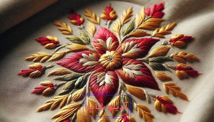 مراحل گلآدینوشاپ پنج پر