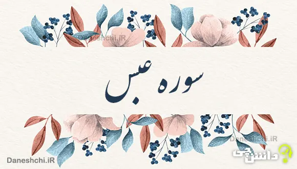 تحقیق در مورد سوره عبس به زبان ساده