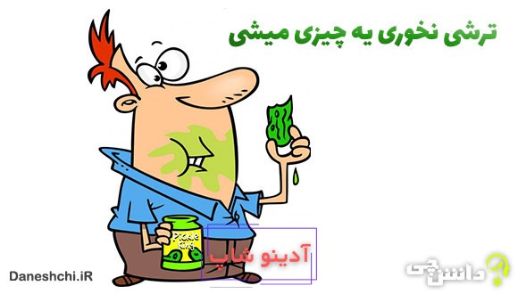 معنی ترشی نخوری یه چیزی میشی