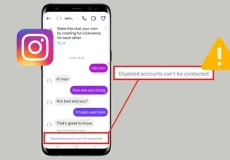 آموزش رفع مشکل Disabled accounts can't be contacted اینستاگرام