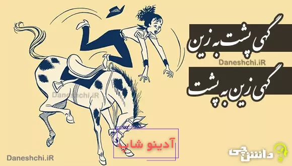 گهی پشت به زین و گهی زین به پشت