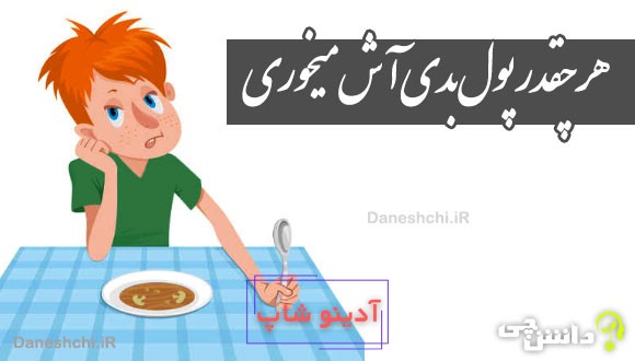 هر چقدر پول بدی آش میخوری 