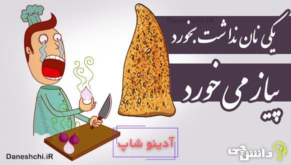 یکی نان نداشت بخورد پیاز می خورد