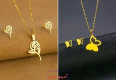 نیم ست طلا درخشان