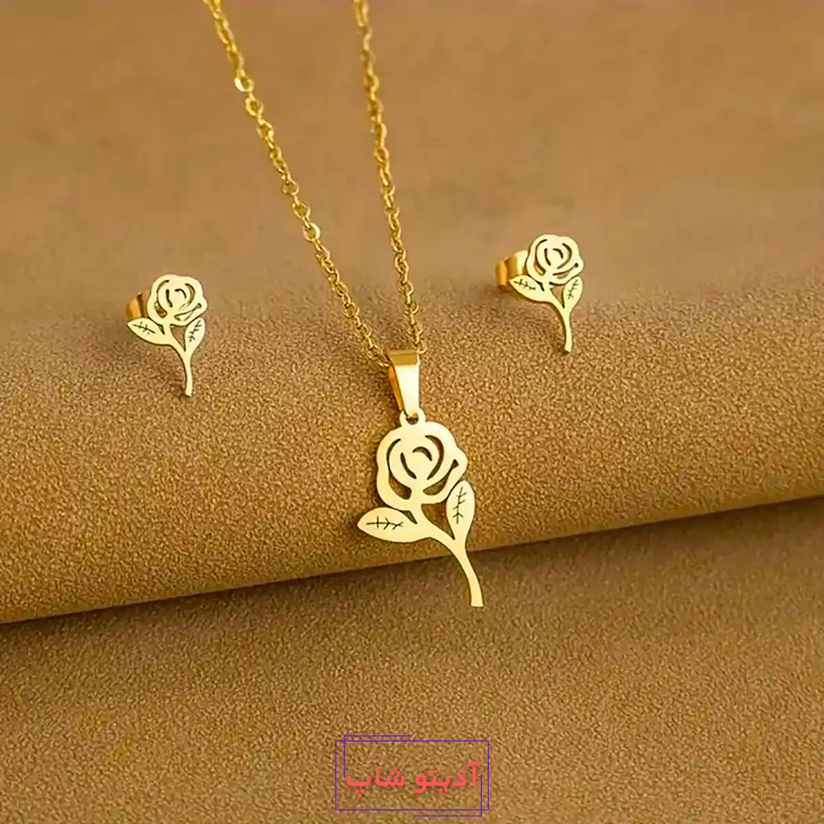 نیم ست طلا درخشان