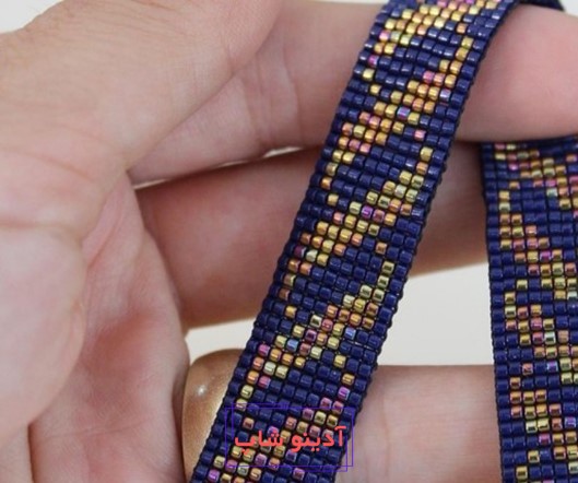 نقشه‌های ساده دستبند منجوق بافی