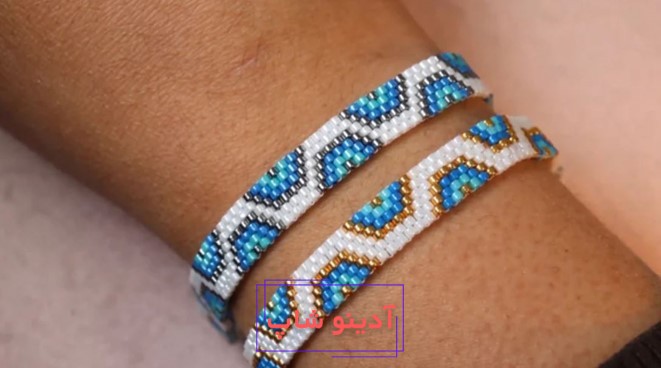 آموزش مرحله به مرحله ساخت دستبند منجوقی با سوزن