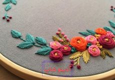 آموزش گلدوزی با دست