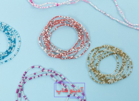 بافت دستبند با منجوق بدون دستگاه