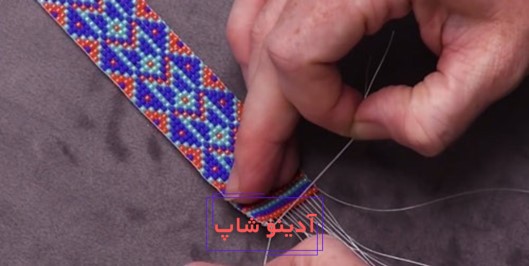 آموزش دستبند منجوقی با سوزن
