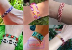 نقشه دستبند منجوق بافی