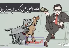 ضرب المثل افاده ها طبق طبق سگ ها به دورش وق و وق