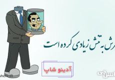 معنی ضرب المثل سرش به تنش زیادی کرده است