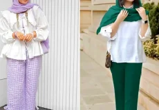 شومیز سفید ساده و شیک
