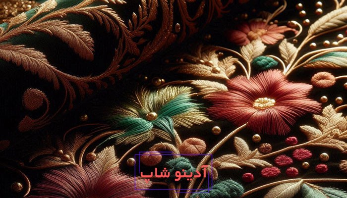چطور گلدوزی را روی پارچه مخمل بچسبانیم؟