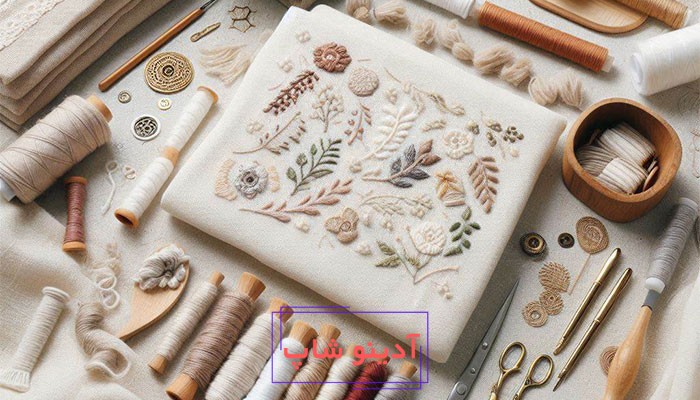 انواع پارچه خامه‌دوزی