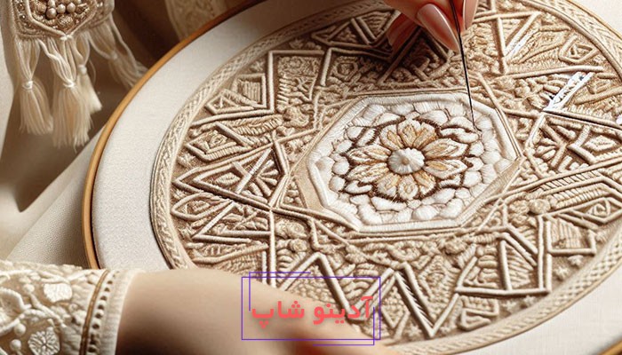 مراحل اجرای خامه‌دوزی 