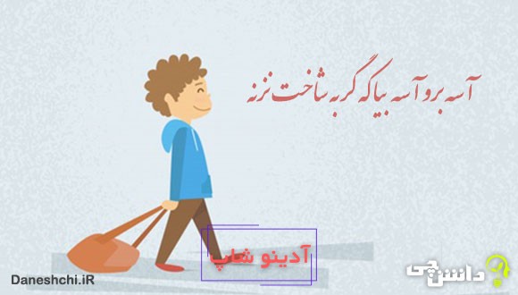 آسه بیا آسه برو که گربه شاخت نزنه