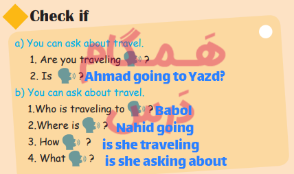 جواب صفحه 42  بخش Review 1 زبان نهم