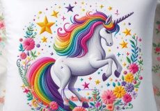 طرح خام گلدوزی گلدوزی اسب تک شاخ