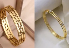 النگو طلا مینیمال + خاص ترین و زیبا ترین مدل های النگو طلا زنانه طرح مینیمال