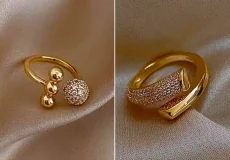 انگشتر مینیمال طلا دخترانه