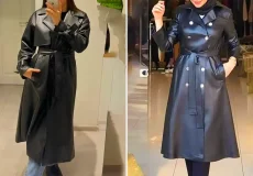 بارونی چرم شیک و ترند