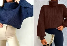 بلوز یقه اسکی زنانه