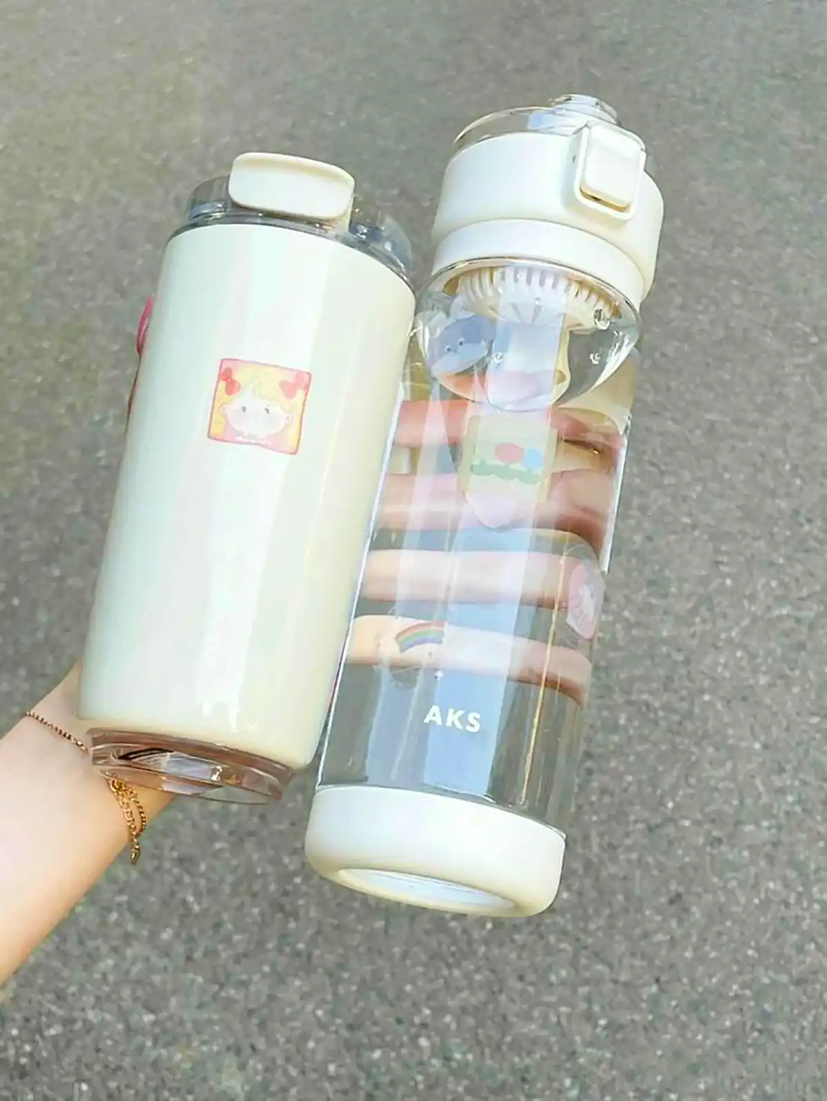 بطری آب شیشه ای ترند