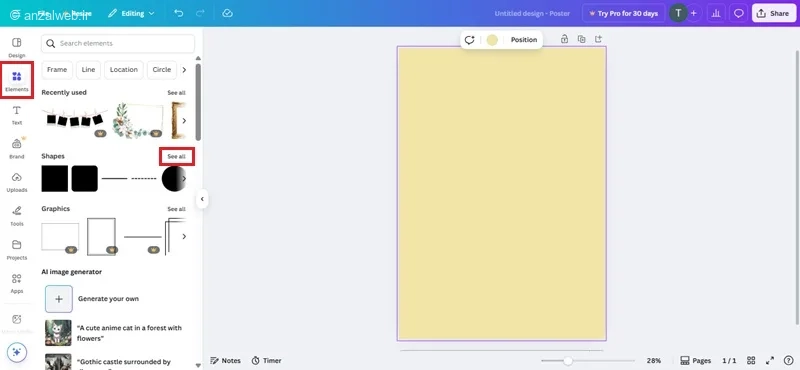 طراحی پوستر با Canva