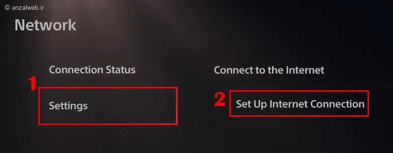 تغییر dns برای حل مشکل وایفای PS5