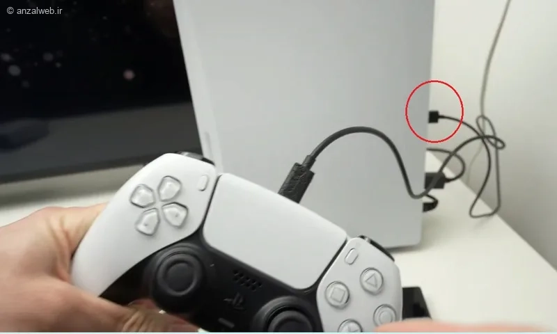 شارژ دسته ps5 با شارژر موبایل