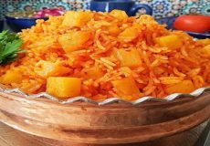 طرز تهیه دمی گوجه فرنگی خوشمزه  با سیب‌زمینی | دمی گوجه |غذای بدون گوشت