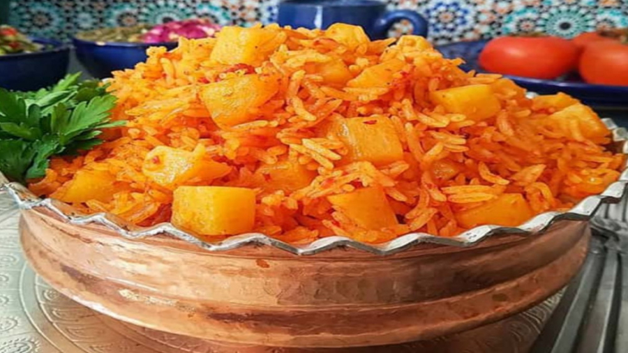 طرز تهیه دمی گوجه فرنگی خوشمزه  با سیب‌زمینی | دمی گوجه |غذای بدون گوشت