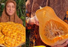 طرز تهیه نان کدو حلوایی با شکوفه بانو