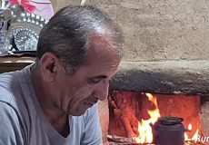 پخت همزمان استانبولی و کباب مرغ در غذای روستایی ایران